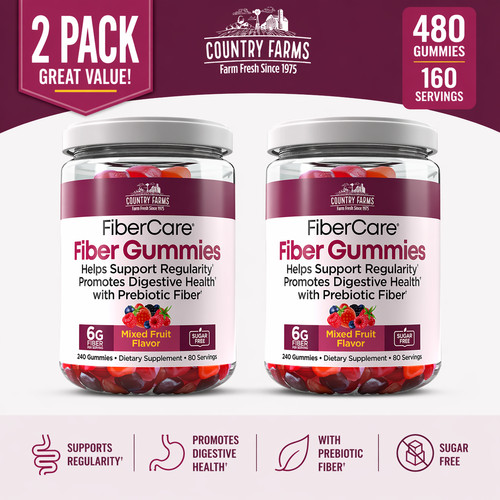 Pack country farms fiber - 2-pack,