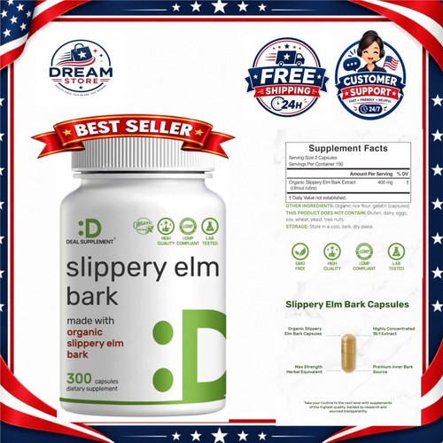 Slippery elm capsules 300ct - elm,